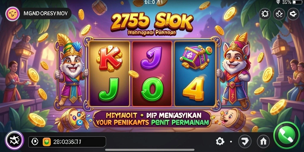 Screenshot gameplay Slot 2757 yang menampilkan grafis menarik.