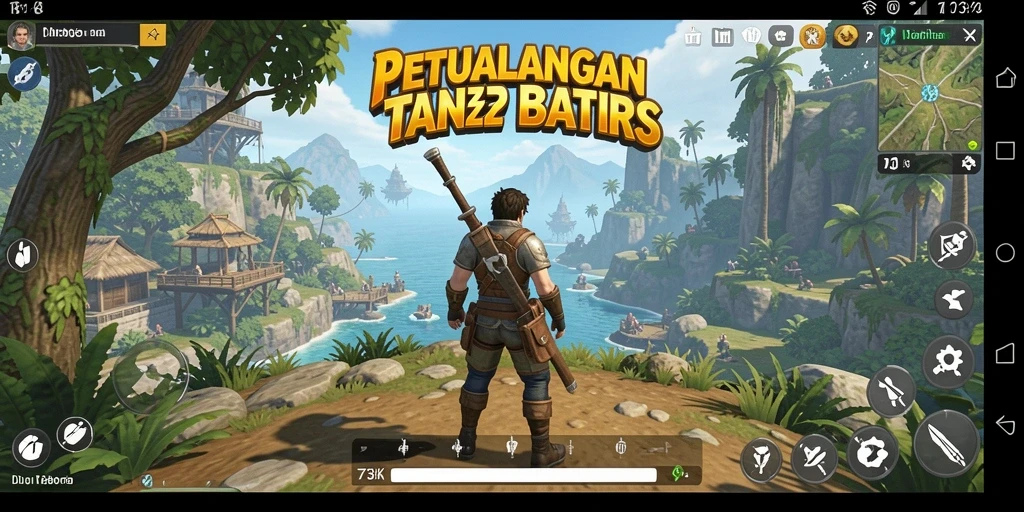 Tampilan gameplay 73K yang mengagumkan dalam dunia terbuka.