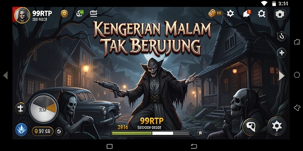 Screenshot gameplay 99RTP dengan suasana Horror yang mencekam.