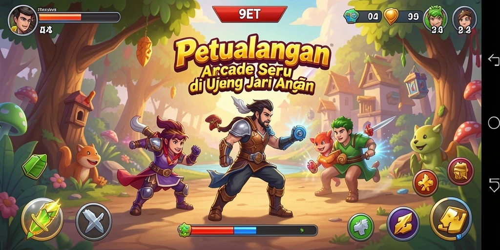 Screenshot gameplay 9ET yang menampilkan aksi seru dan grafik menarik.