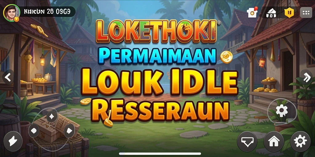 Screenshot gameplay LOKETHOKI menunjukkan aksi pengelolaan sumber daya yang menyenangkan.