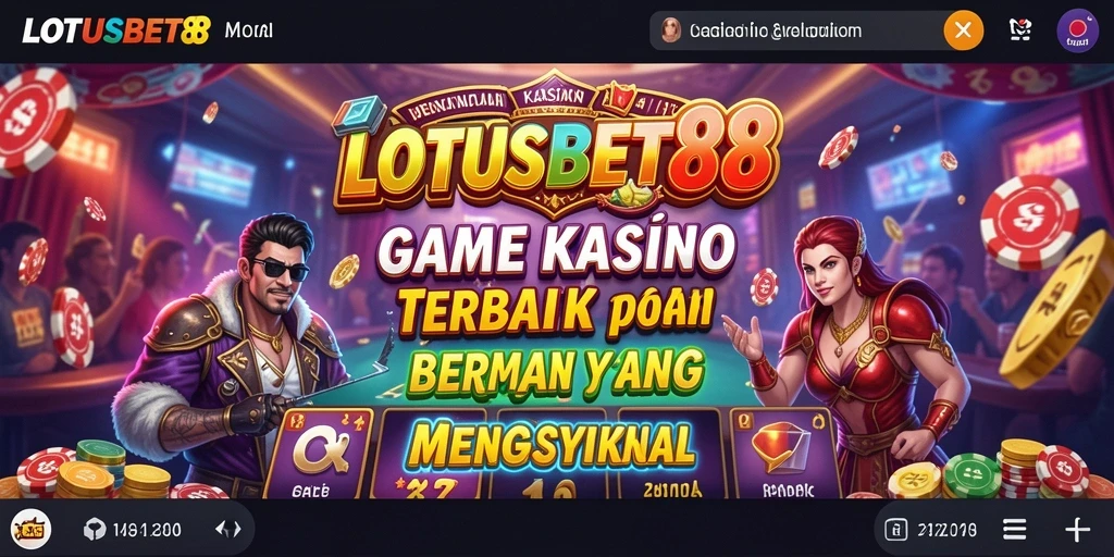 Tampilan menawan dari permainan Kasino LOTUSBET88 yang mengasyikkan.
