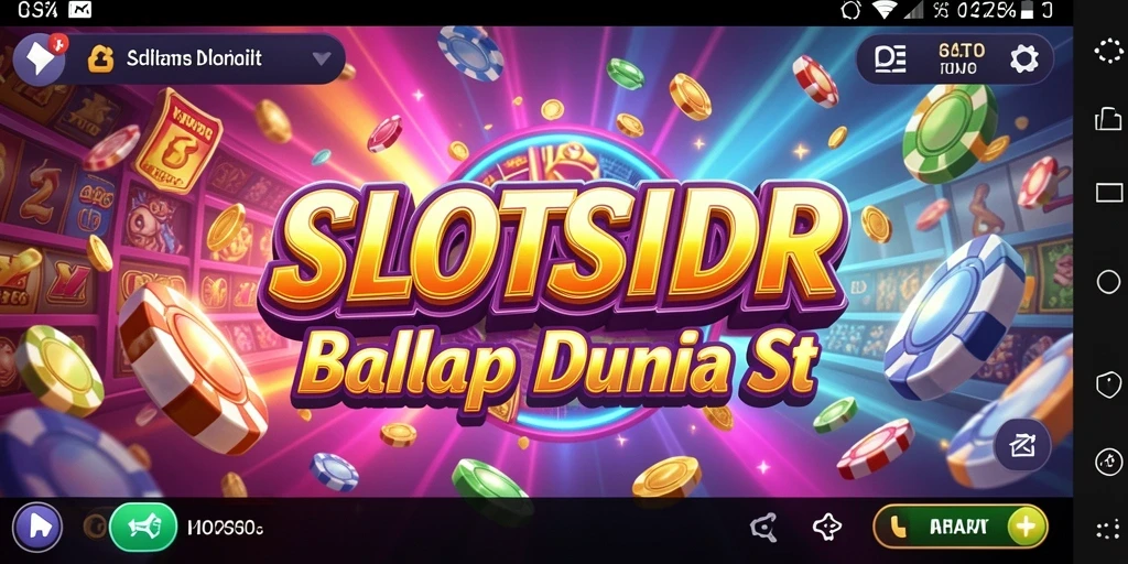 Tampilan seru dari gameplay balap SLOTSIDR dengan elemen slot.