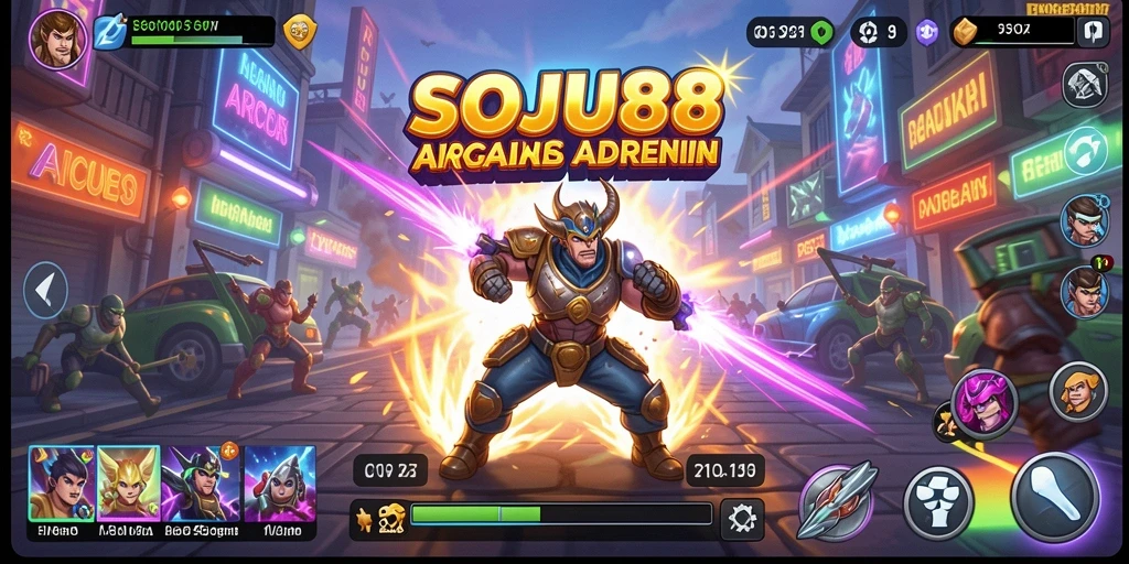 Tampilan gameplay SOJU88 yang menarik dengan aksi seru di layar.