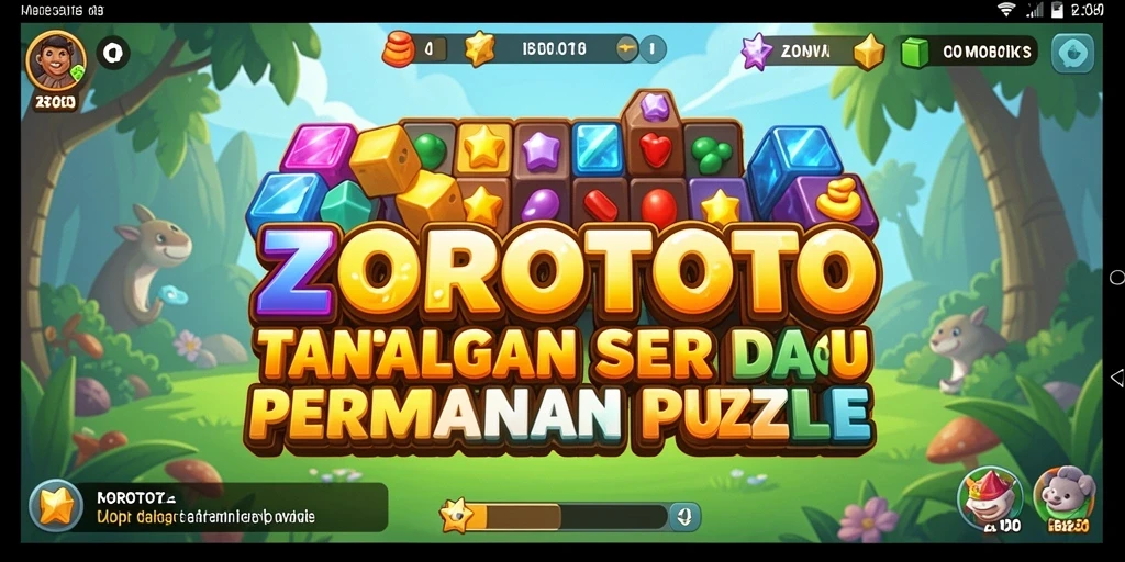 Tangkapan layar dari gameplay ZOROTOTO yang menampilkan teka-teki yang menarik.